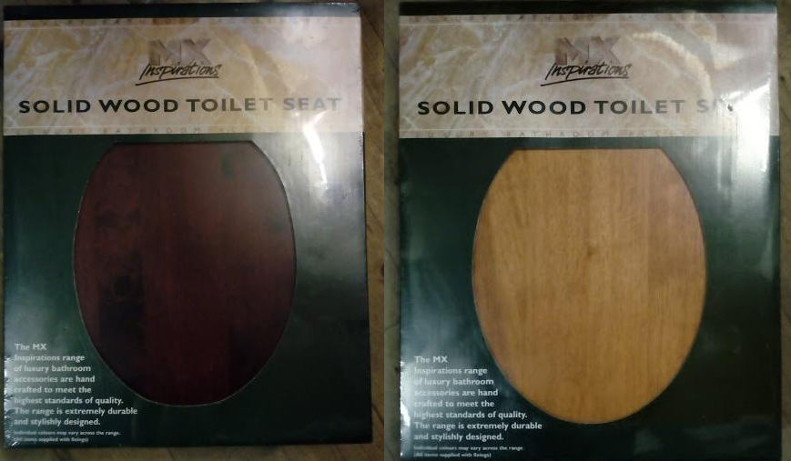 Wood Toilet Seats. Mahogany Pine Limed Oak Metal Fixings